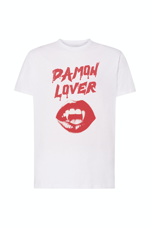 koszulka męska biała damon lover.png